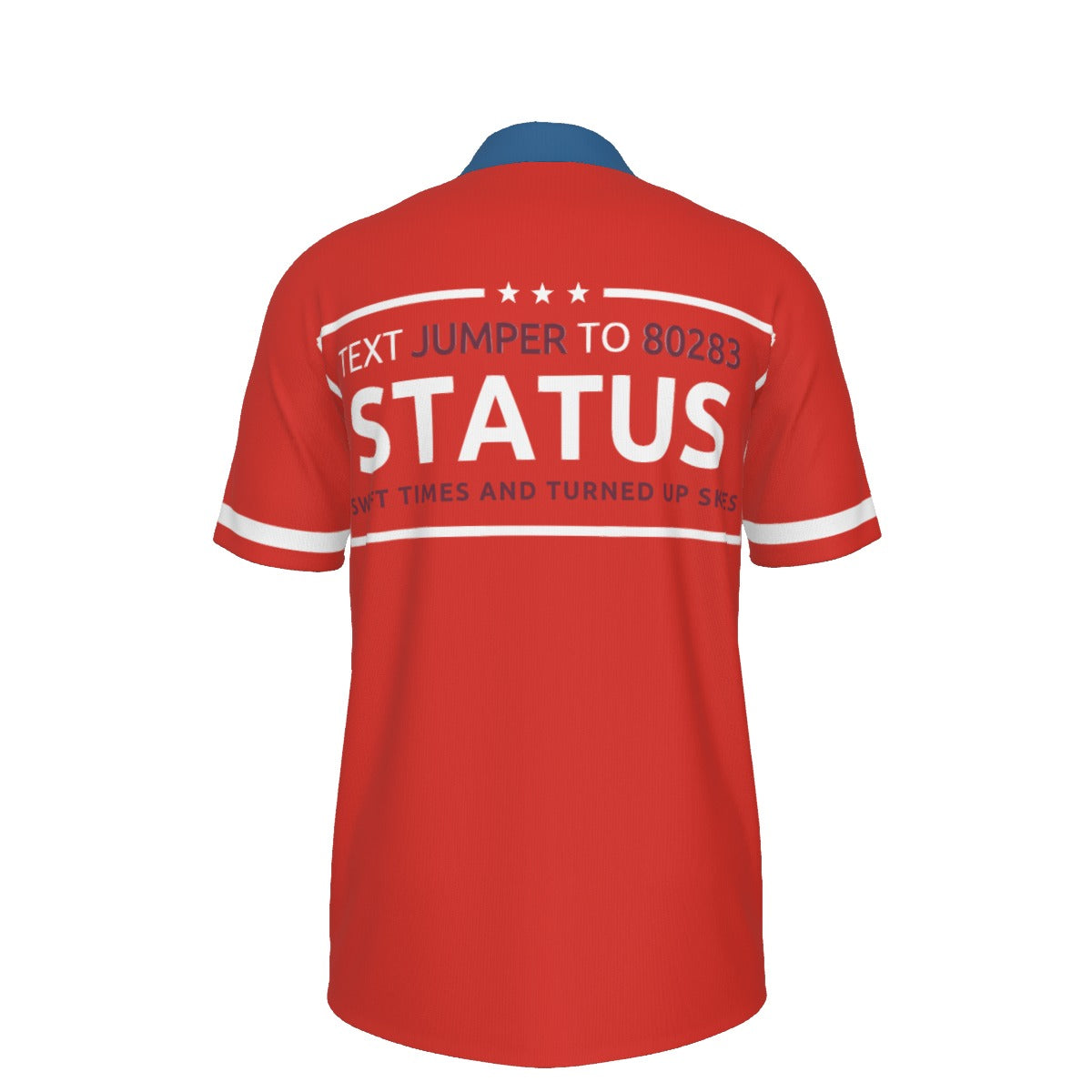 Lighting Strike Red Polo Collar Jersey