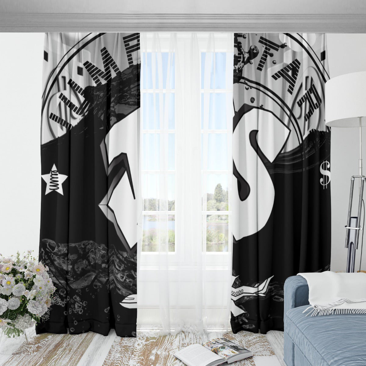 Blackout Curtains with Hooks | 265(gsm)
