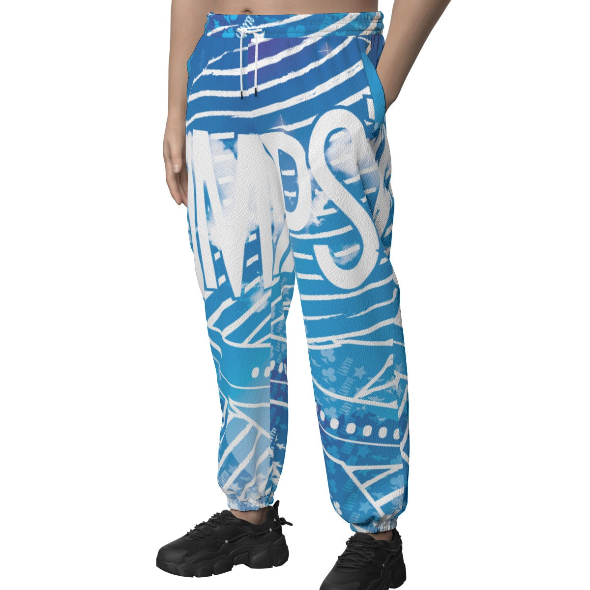 Star Status Texture Casual Jogger Pants(SkiesNoLimit)