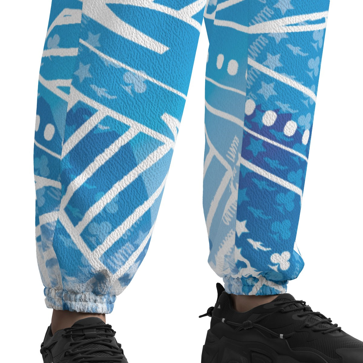 Star Status Texture Casual Jogger Pants(SkiesNoLimit)