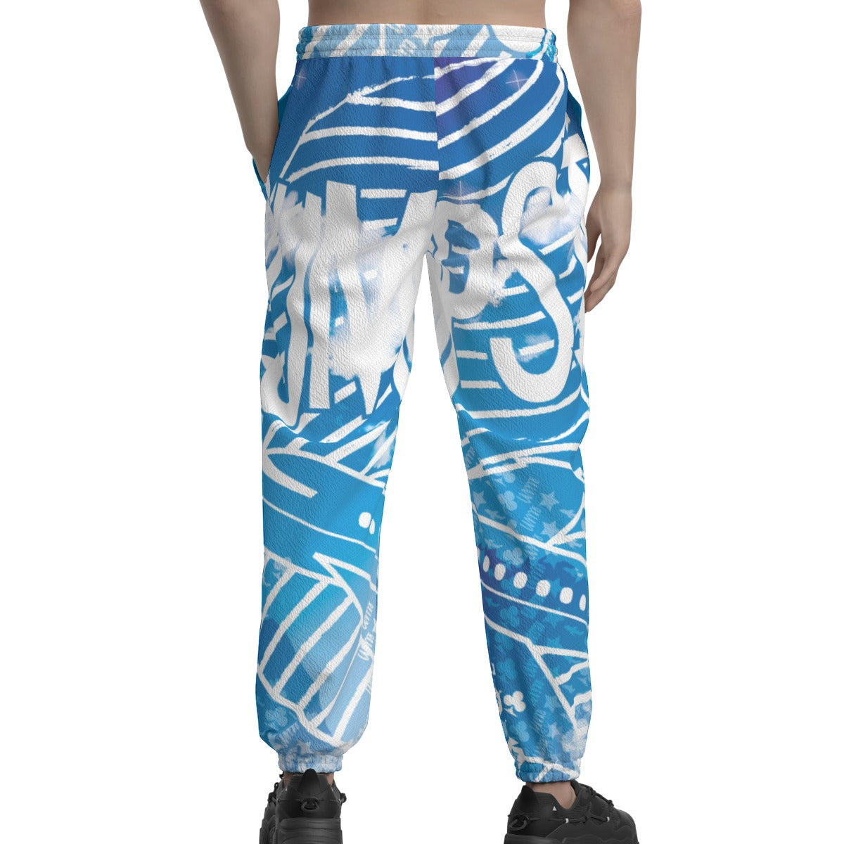 Star Status Texture Casual Jogger Pants(SkiesNoLimit)