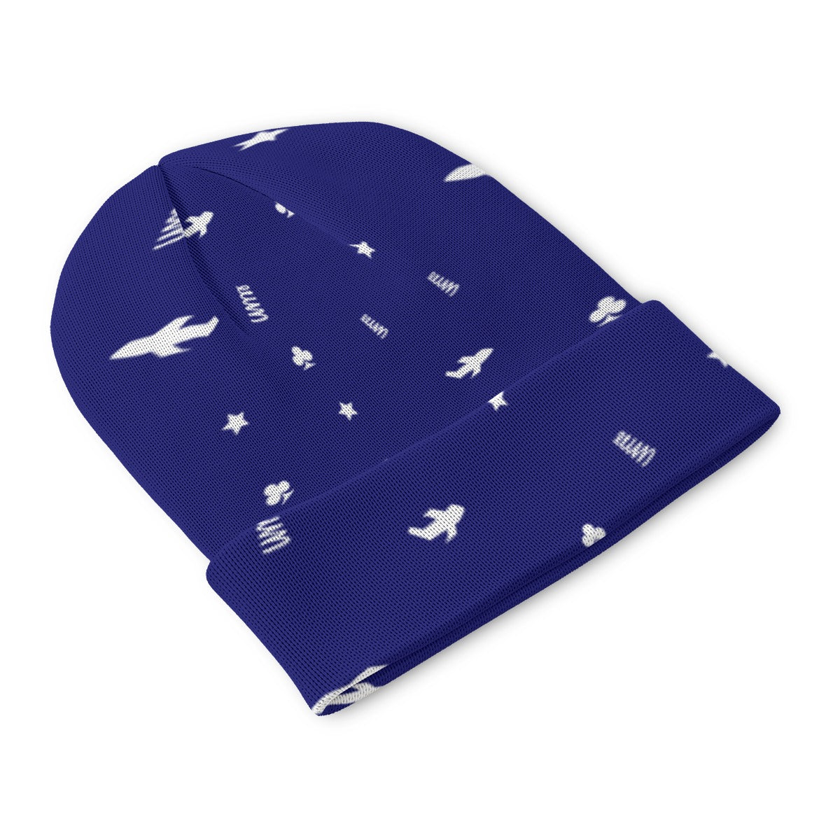 Wavy Blue Star Status Skully