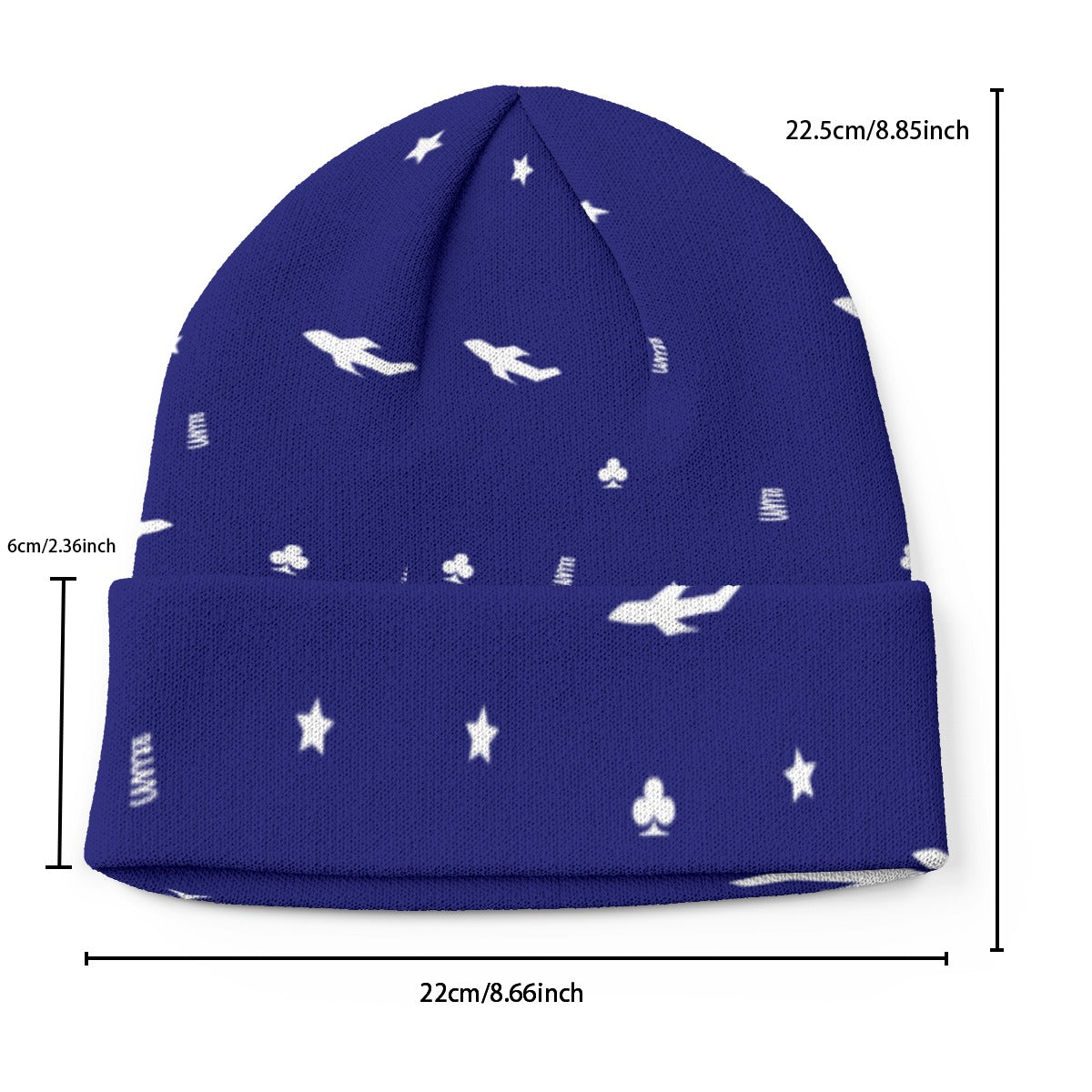 Wavy Blue Star Status Skully
