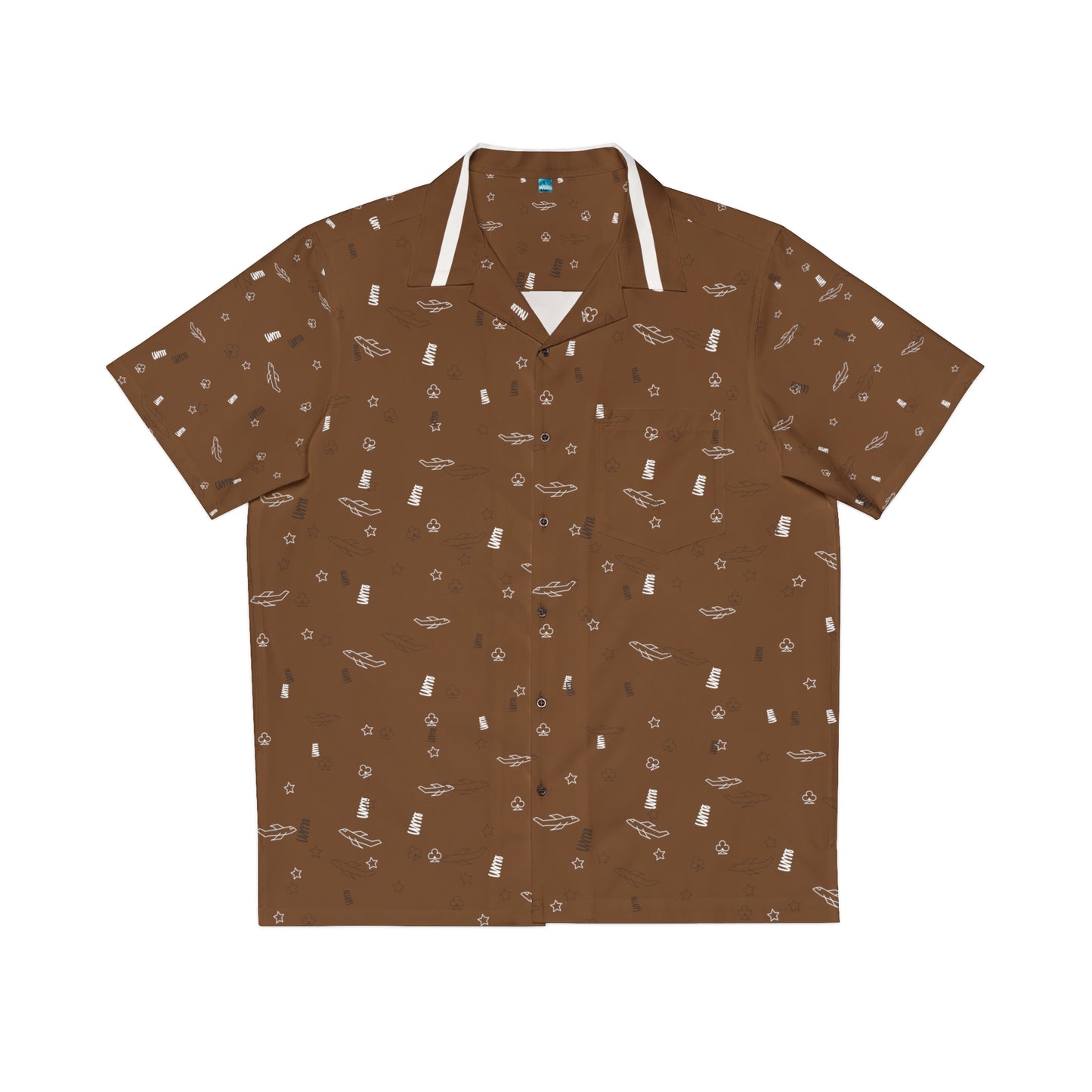 JSJSFC - Men's Hawaiian Shirt (Chocolate)