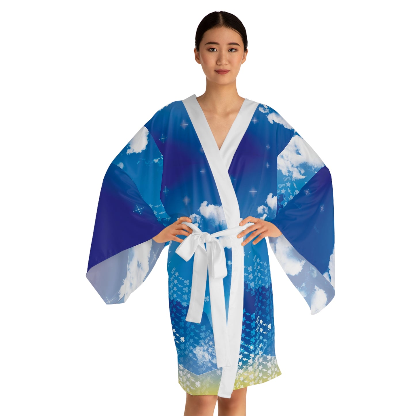 Long Sleeve Skies Kimono Limit Robe