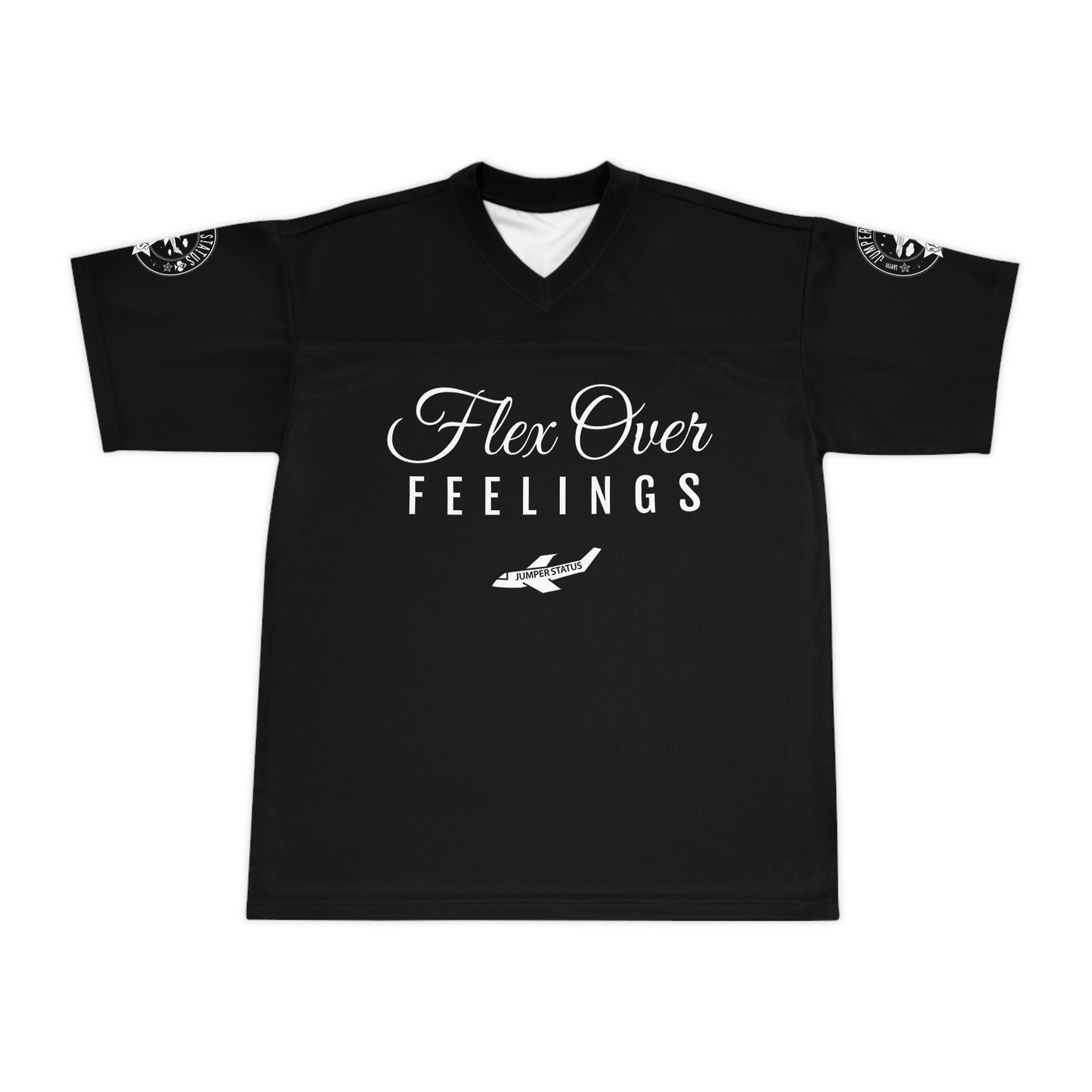 JS Vibes Only Football Jersey - Flex Over Feelings)