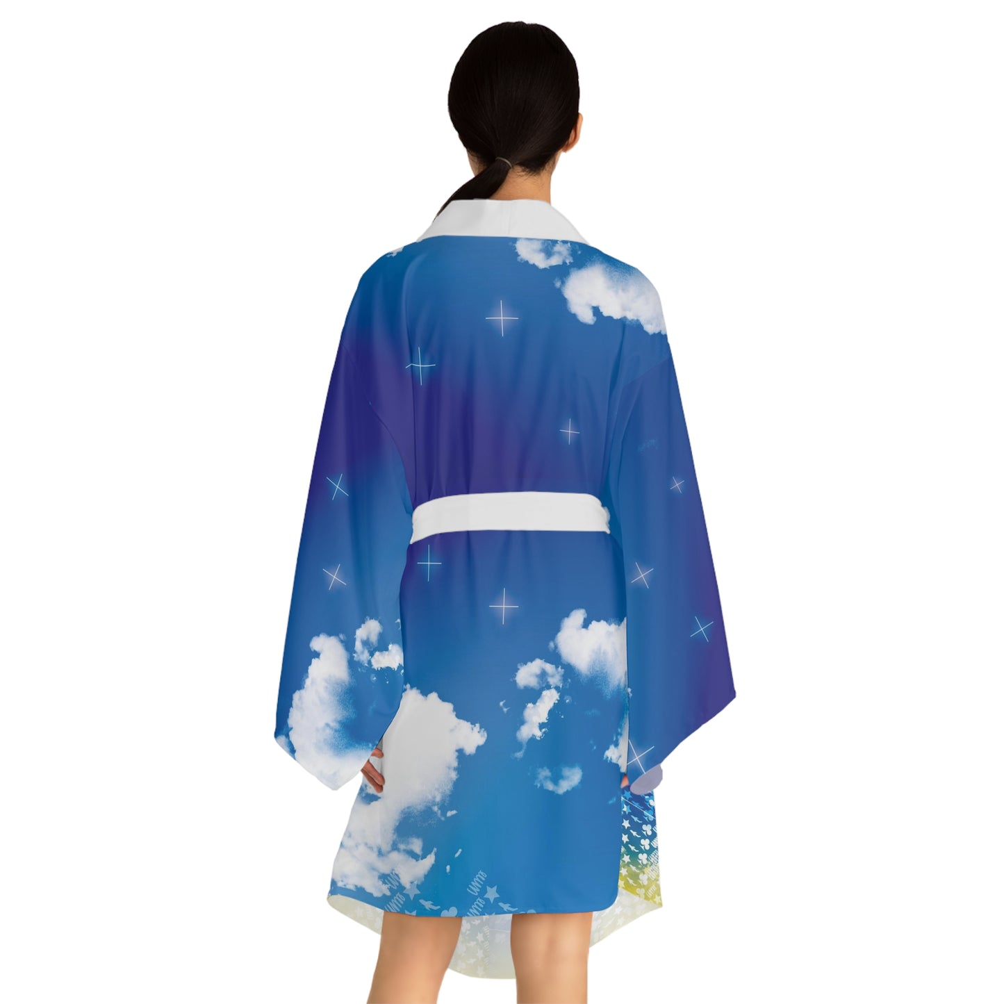 Long Sleeve Skies Kimono Limit Robe