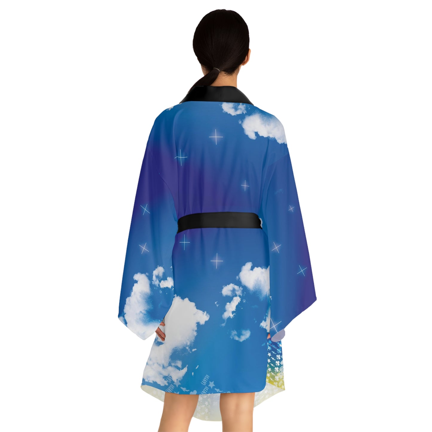 Long Sleeve Skies Kimono Limit Robe