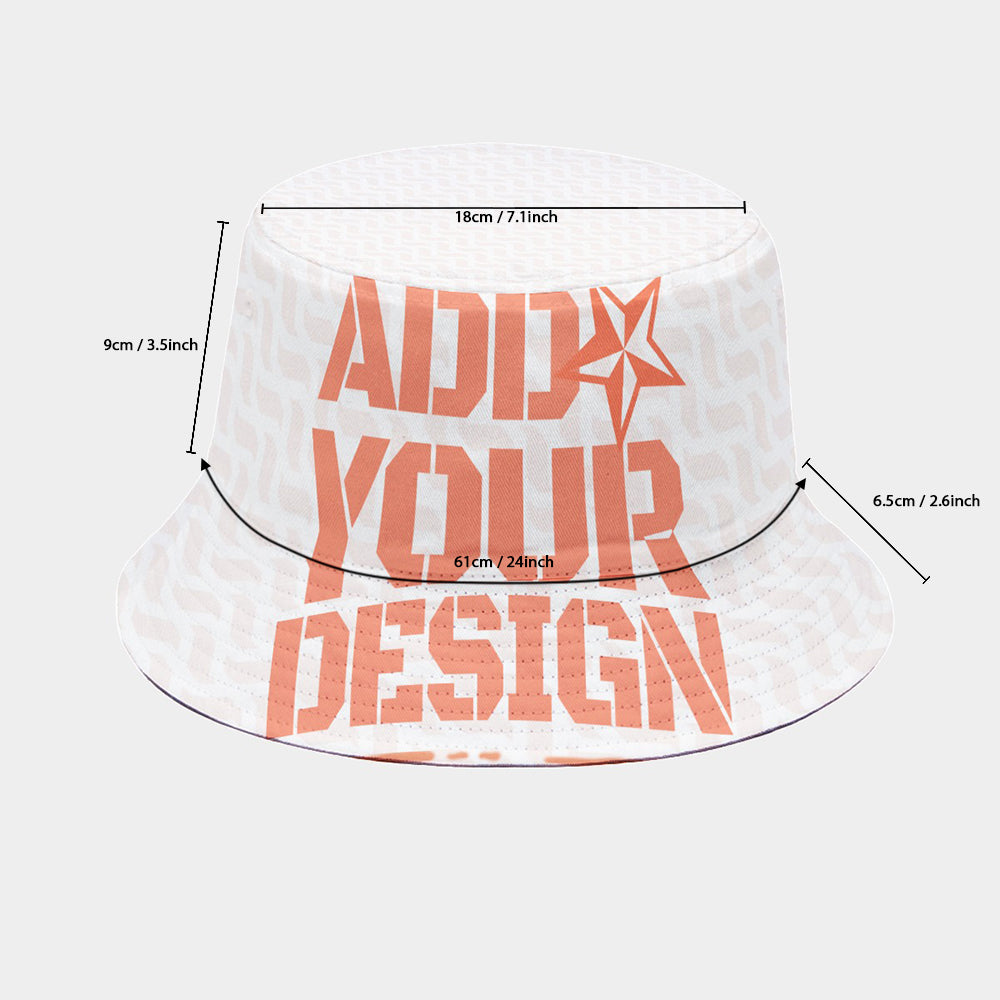 Splash Above Water White Bucket Hat