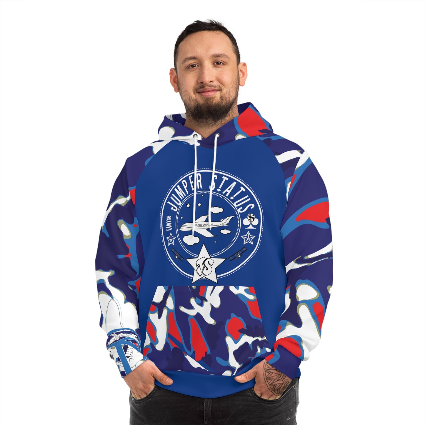 Cloud Kicker Camo - Hoodie ( Uni )  - Blue