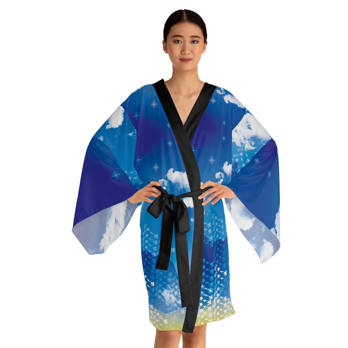 Long Sleeve Skies Kimono Limit Robe