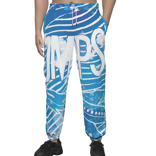 Star Status Texture Casual Jogger Pants(SkiesNoLimit)