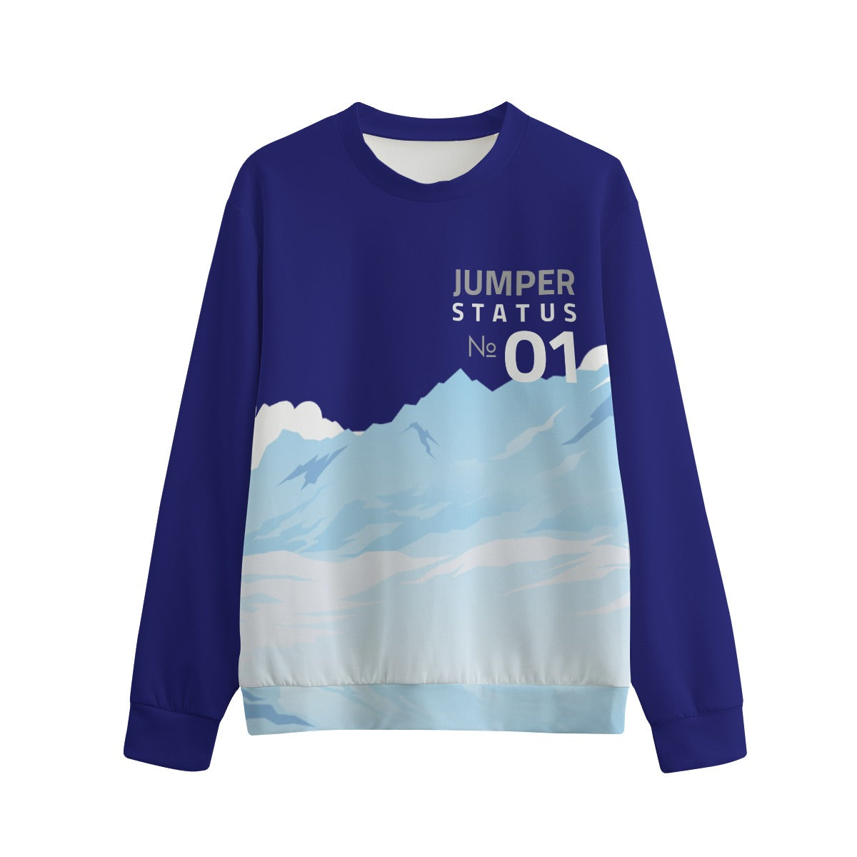 JS#1 Sweater - Glacier Wavy Blue