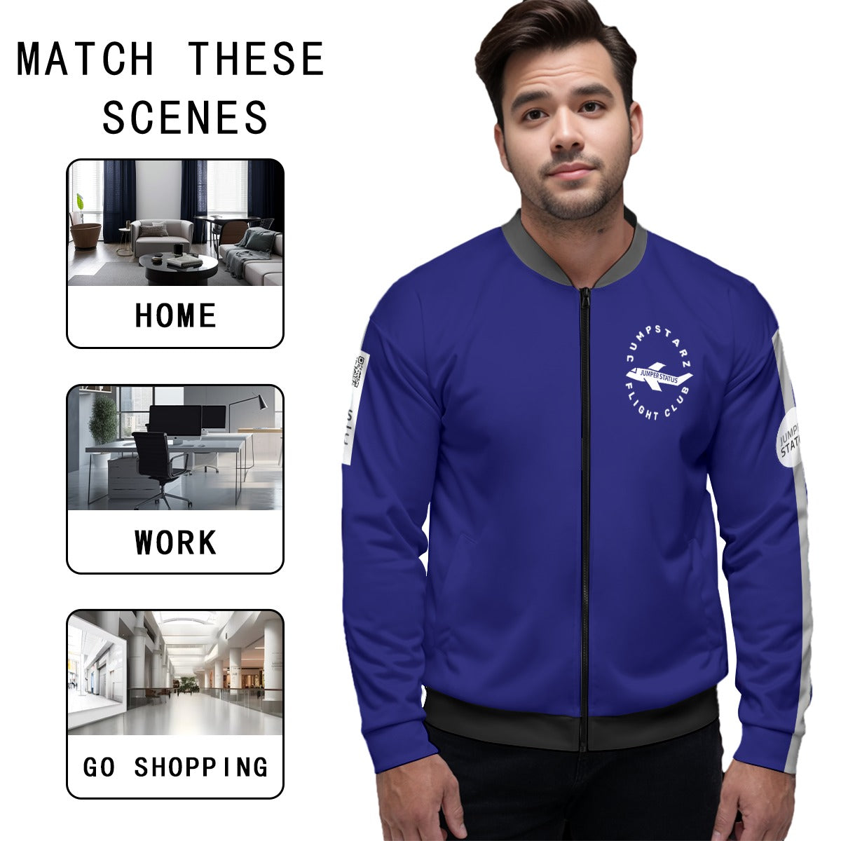 JS - StarCode - Yacht Fleece Bomber (Wavy)