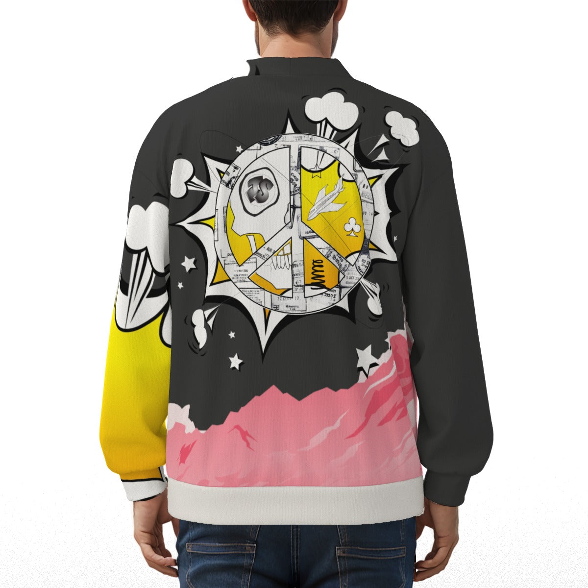 JumpStarz - Comic View-Flight Cardigan With Button Closure