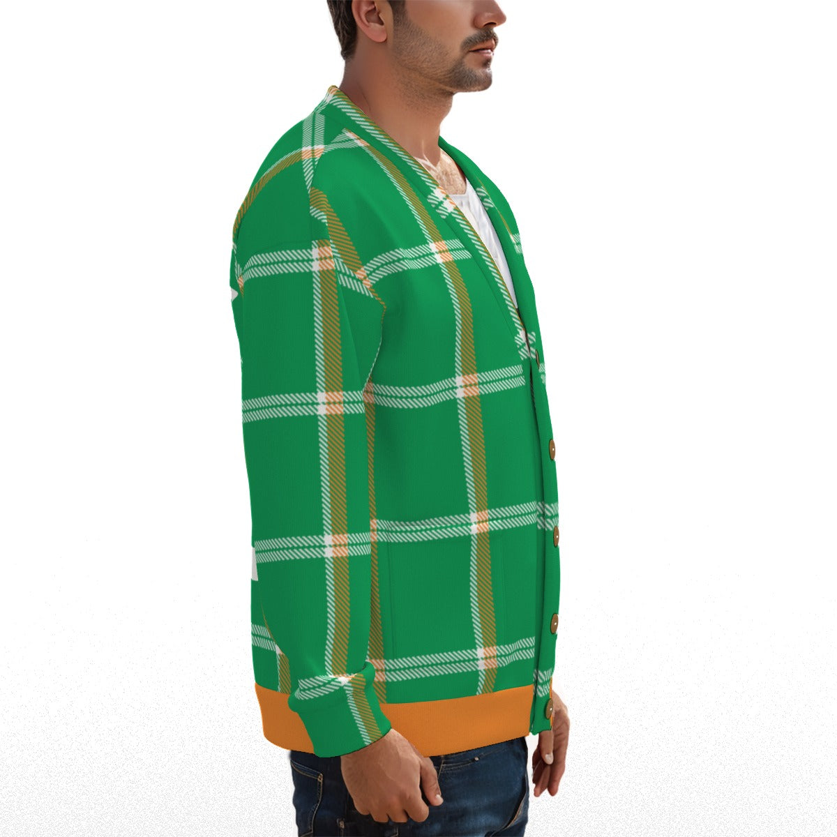 Jumper Status - City Flannel View-Flight Cardigan Knitted Fleece(Gator Flavor)