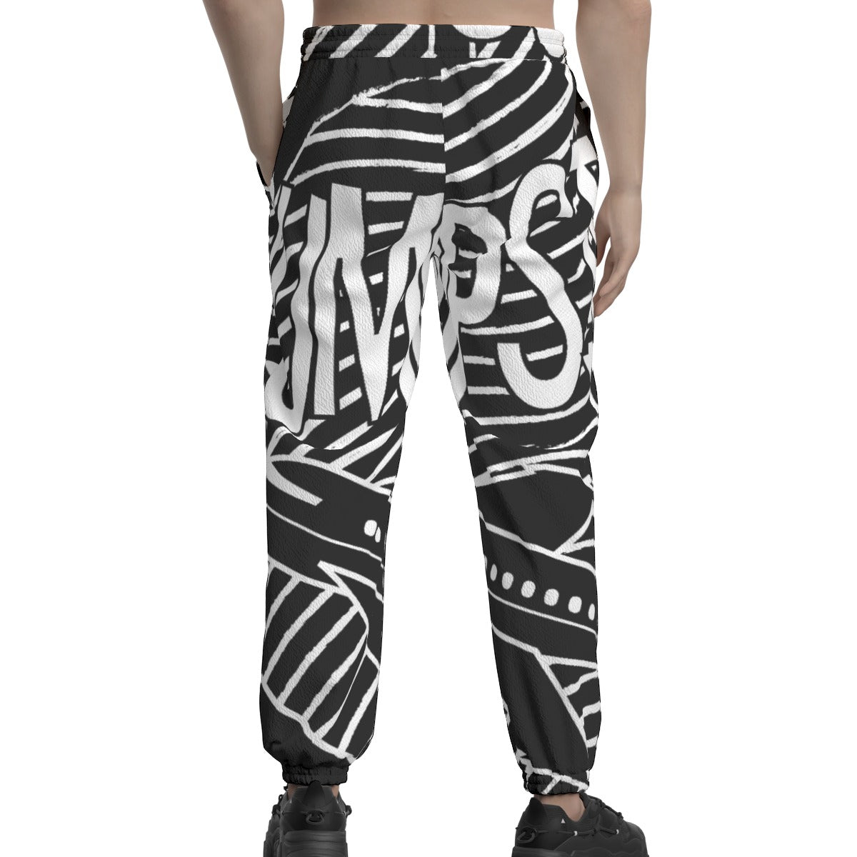 JumpStar Status Light Texture Casual Pants Joggers(Black)