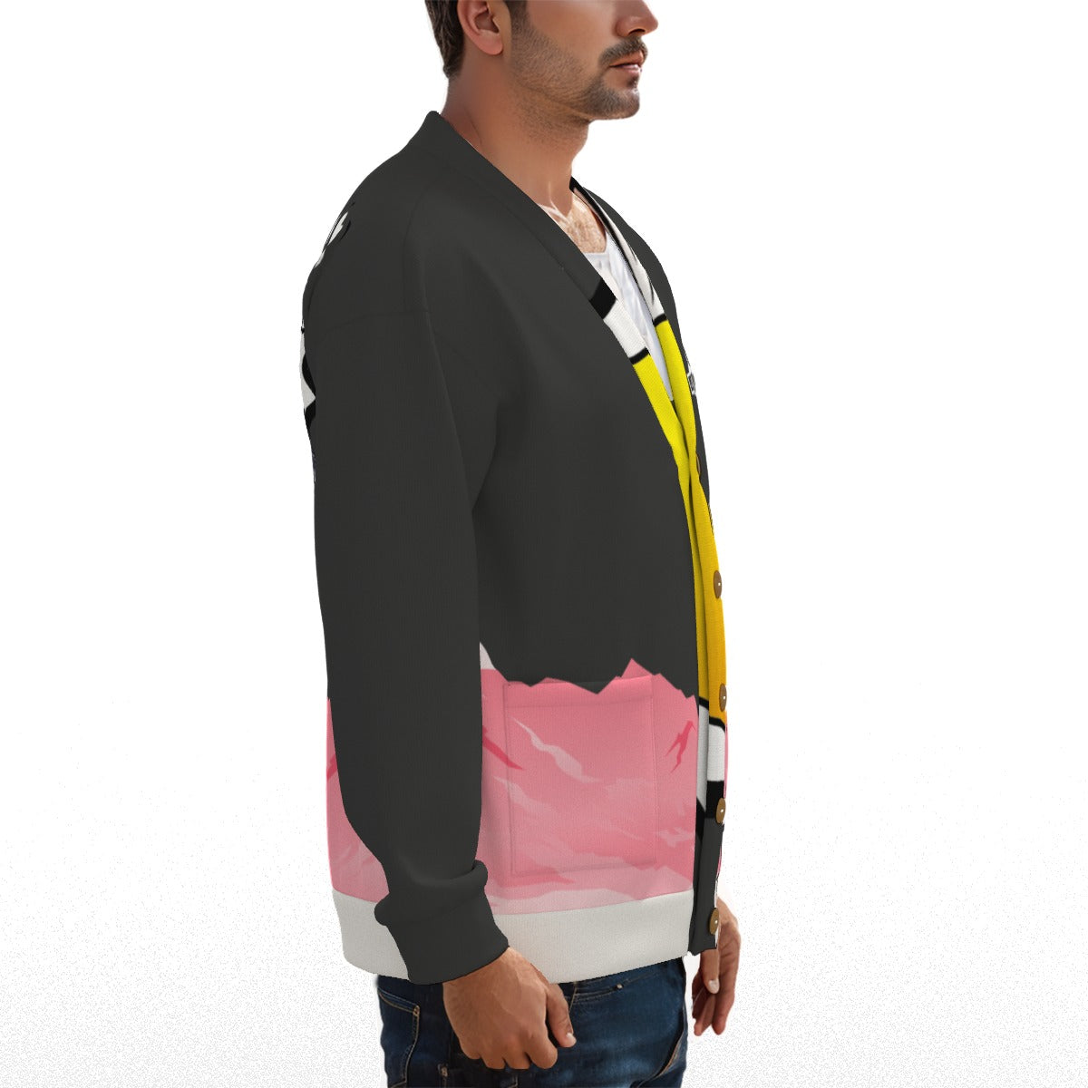 JumpStarz - Comic View-Flight Cardigan With Button Closure
