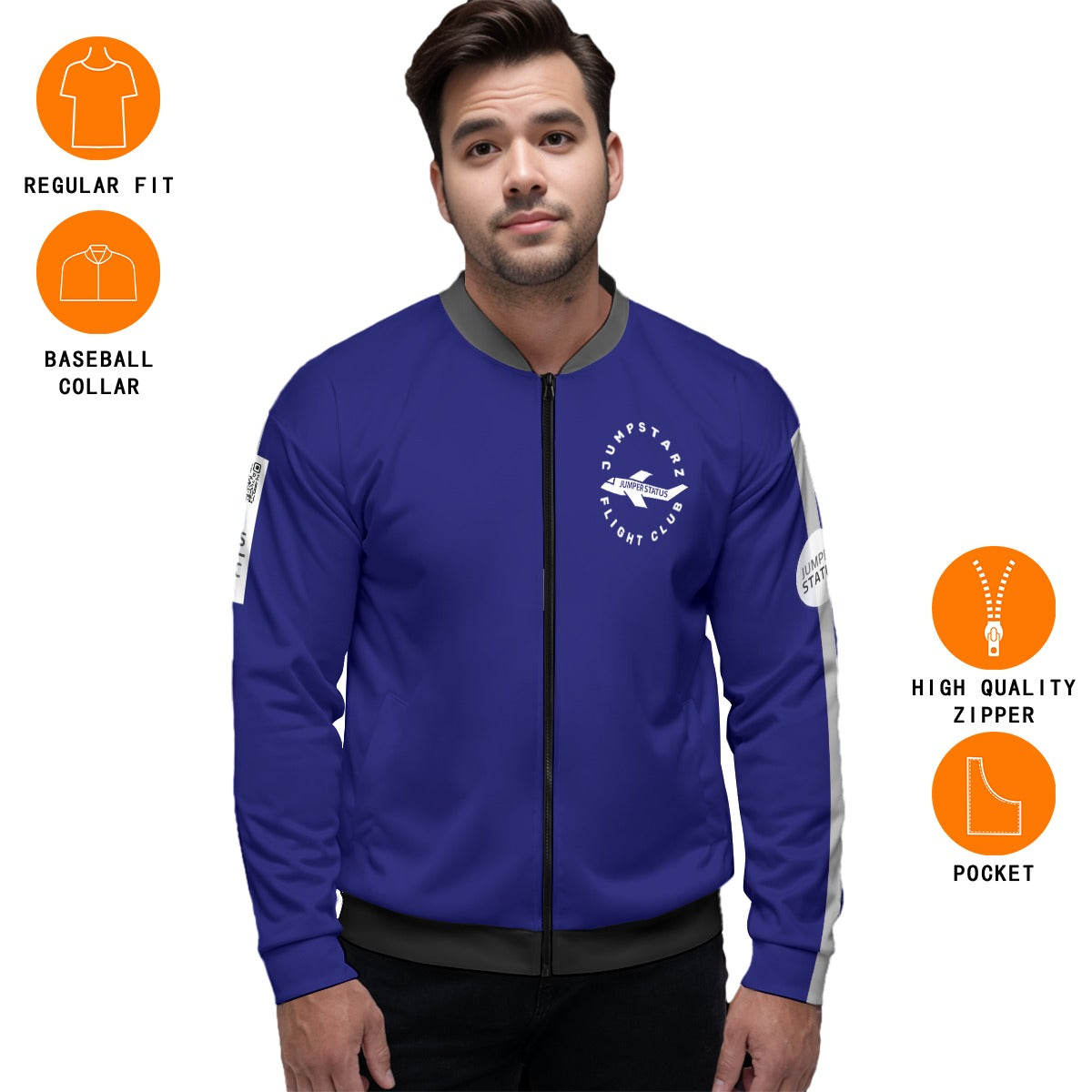 JS - StarCode - Yacht Fleece Bomber (Wavy)