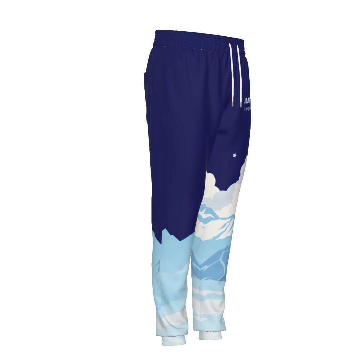 JS#1 Jogger Sweat Pants- Glacier Wavy Blue