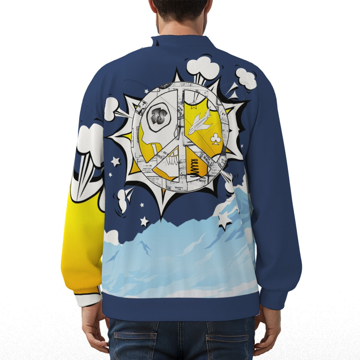 JumpStarz - Comic View-Flight Cardigan Knitted Fleece Cardigan With Button Closure