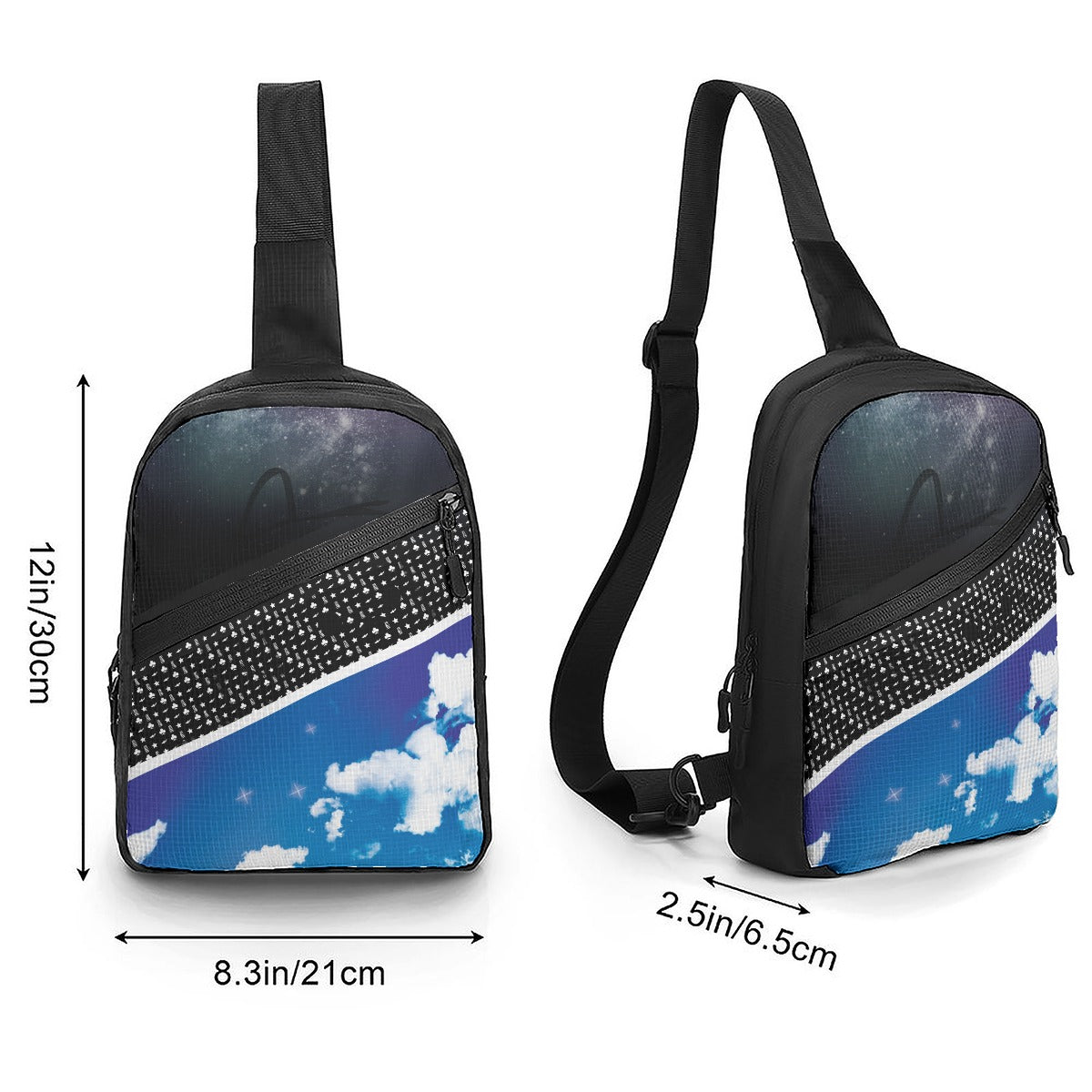 Day or Night Flight - EJ - Jumper Status Folding Chest Bag/Pouch(AirTime))