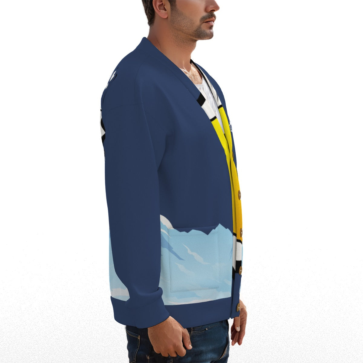JumpStarz - Comic View-Flight Cardigan Knitted Fleece Cardigan With Button Closure