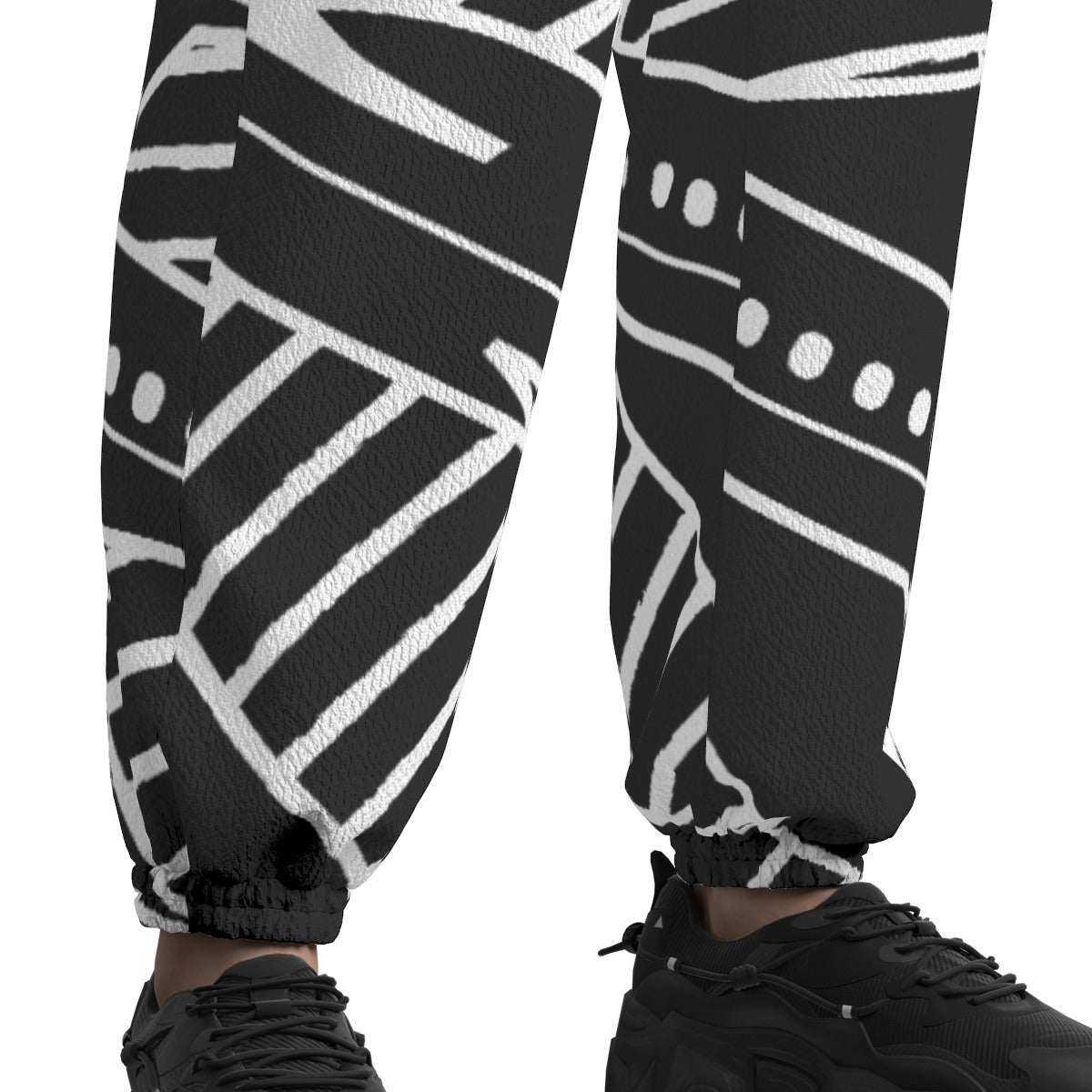 JumpStar Status Light Texture Casual Pants Joggers(Black)