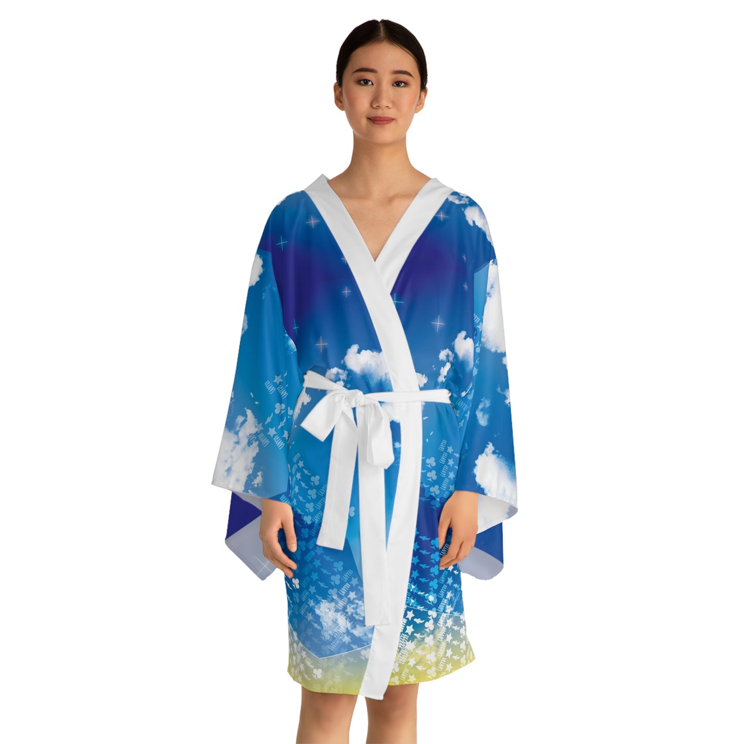 Long Sleeve Skies Kimono Limit Robe