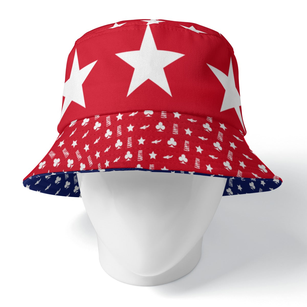 Universal Star StuDded Double-Side Printing Bucket Hat