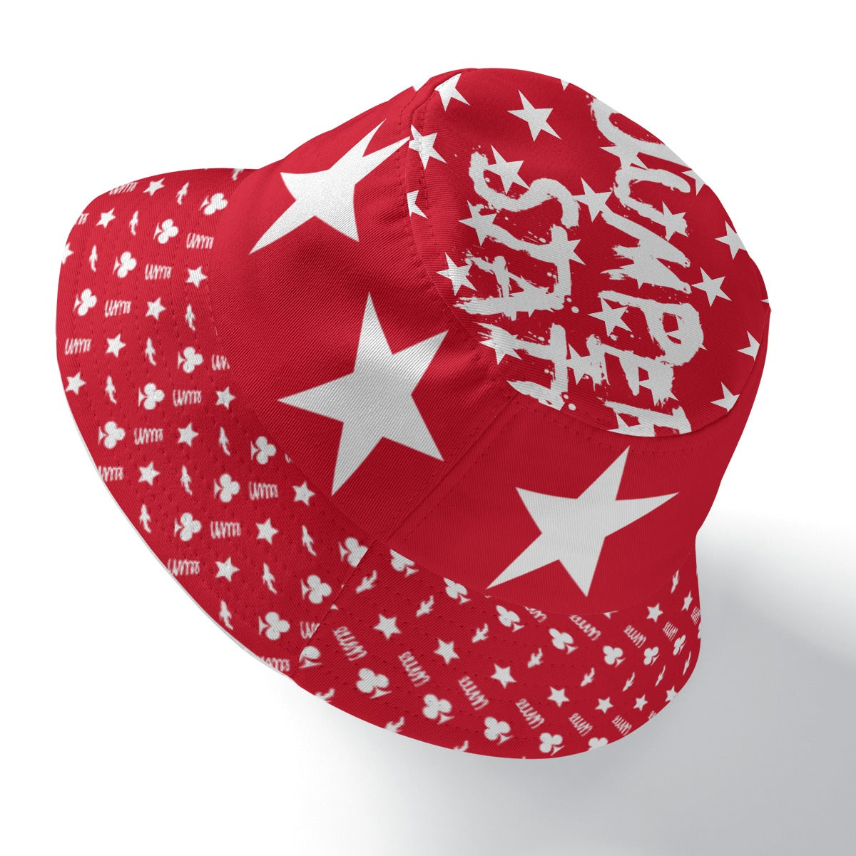 Universal Star StuDded Double-Side Printing Bucket Hat