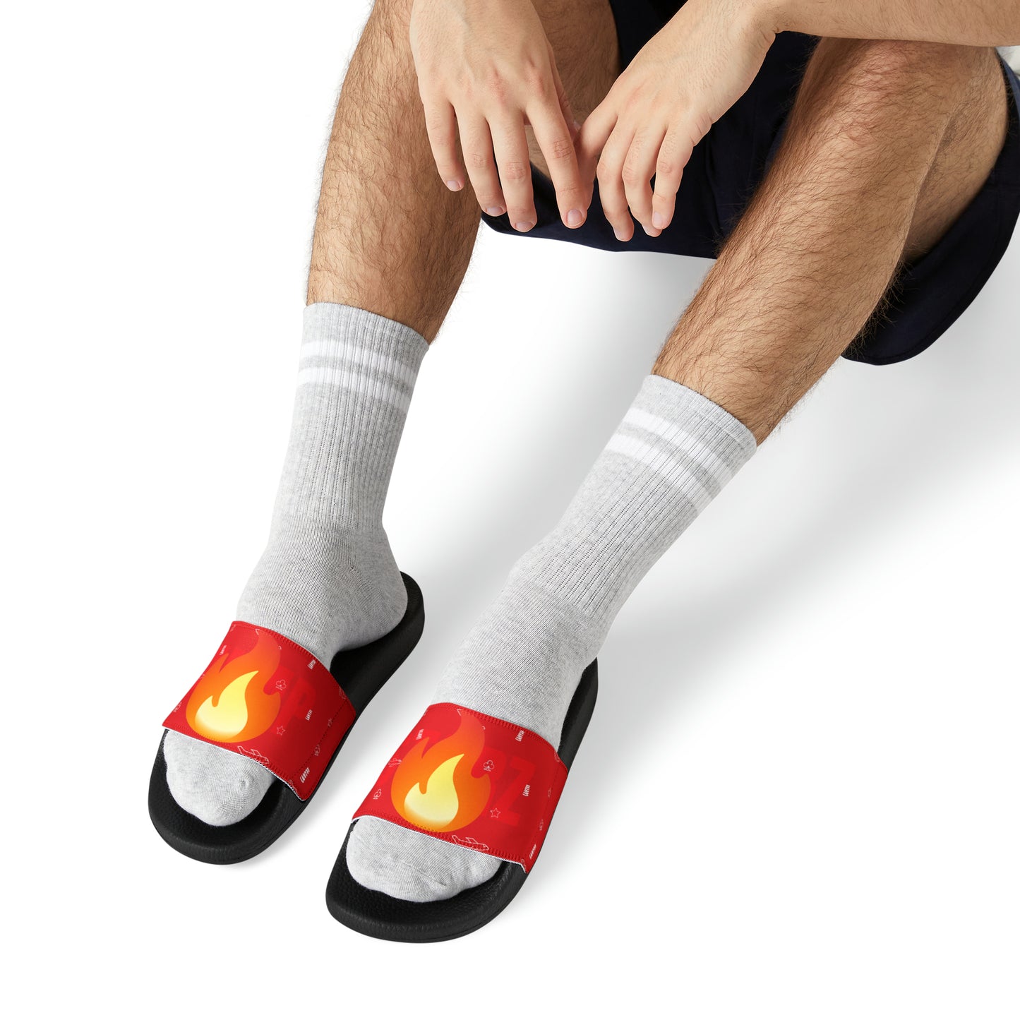 JSJSFC Polly Glide Sandals (Men's Sizing) Iron Flamez Edition