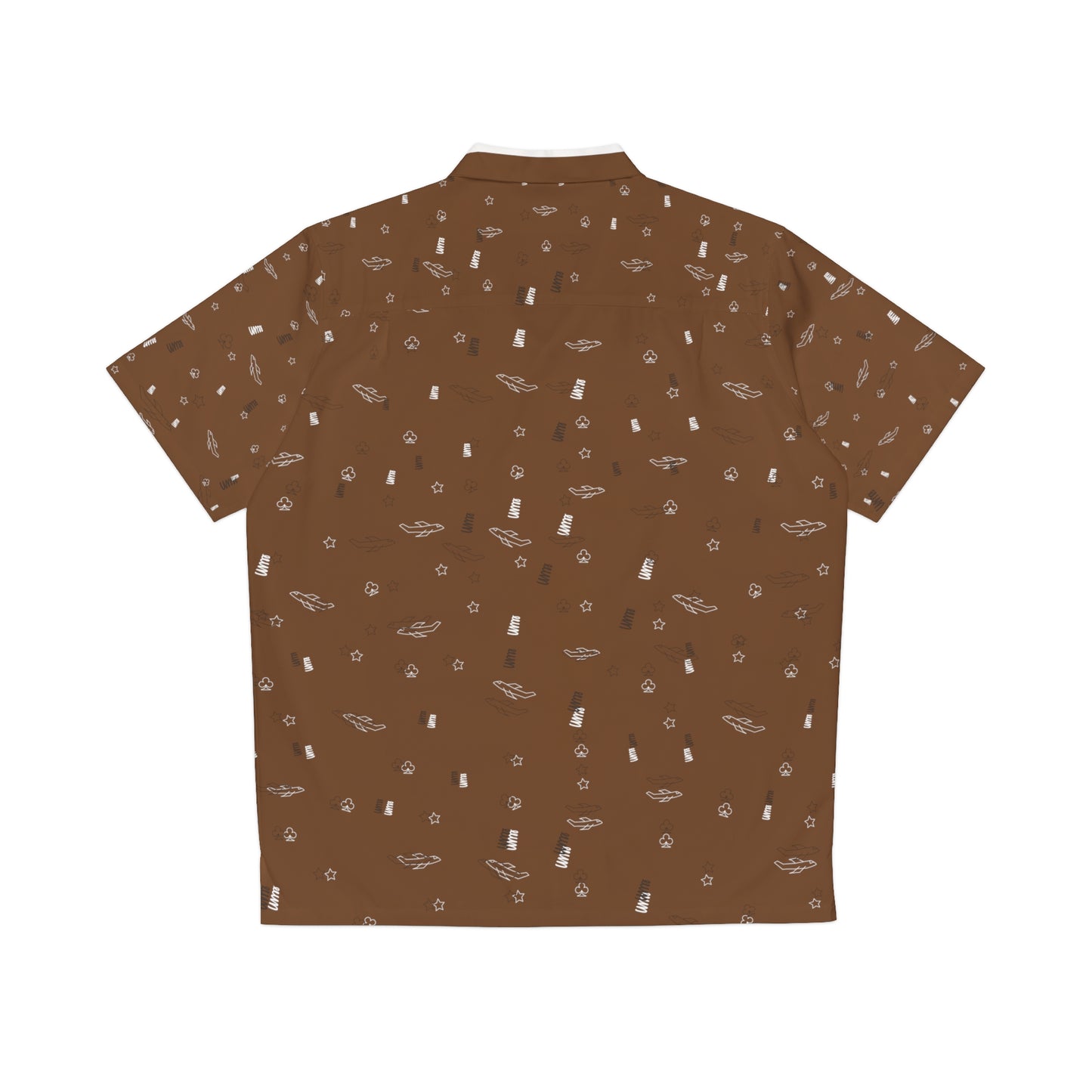 JSJSFC - Men's Hawaiian Shirt (Chocolate)