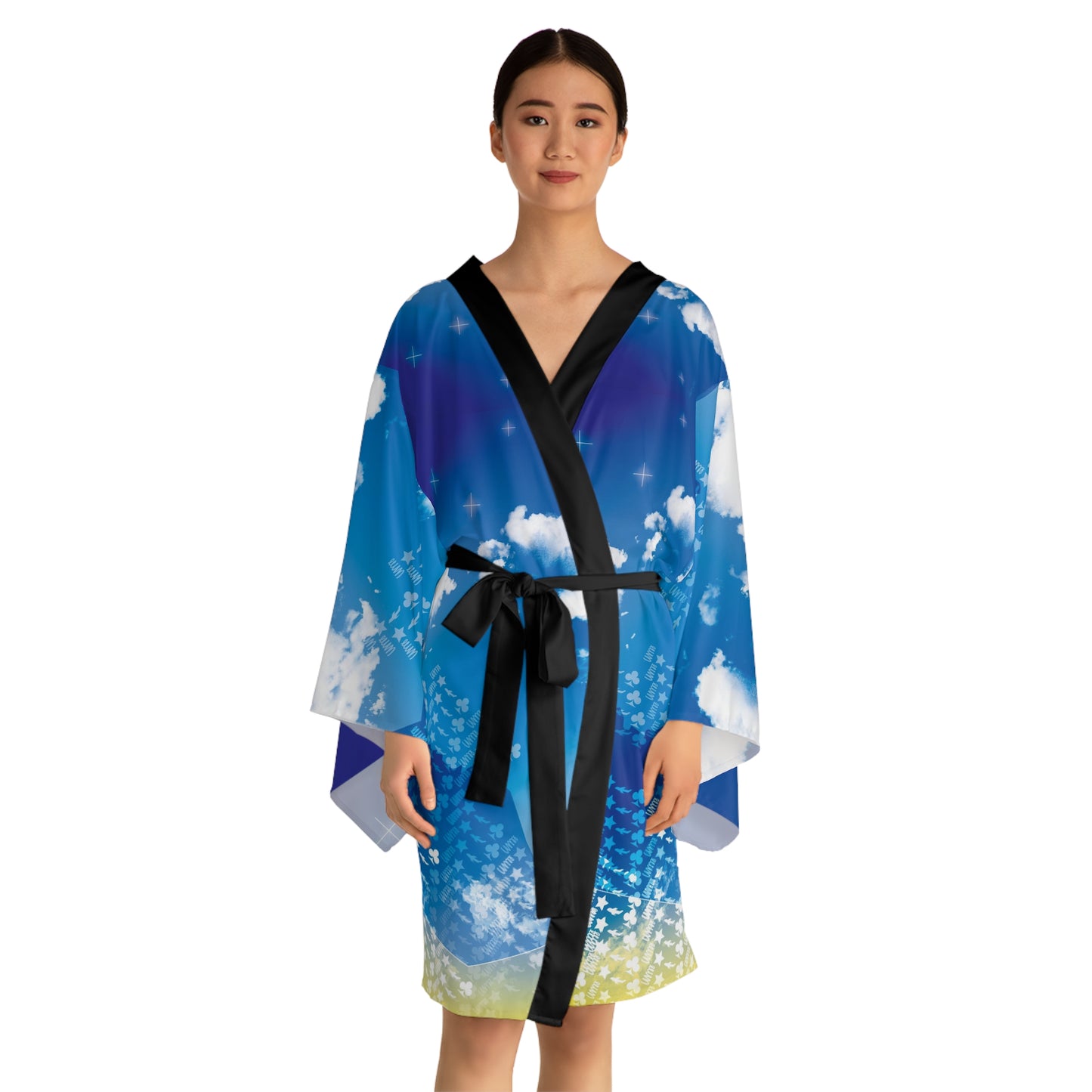 Long Sleeve Skies Kimono Limit Robe