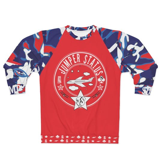 JSJSFC - Loving the Crew Classic JS Sweater - 5 - Cloud Kicker Camo Red-E