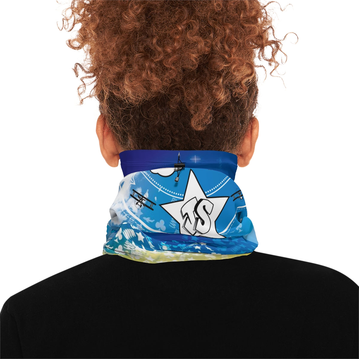 Neck Protect Gaiter With Drawcord - Skies No Limit