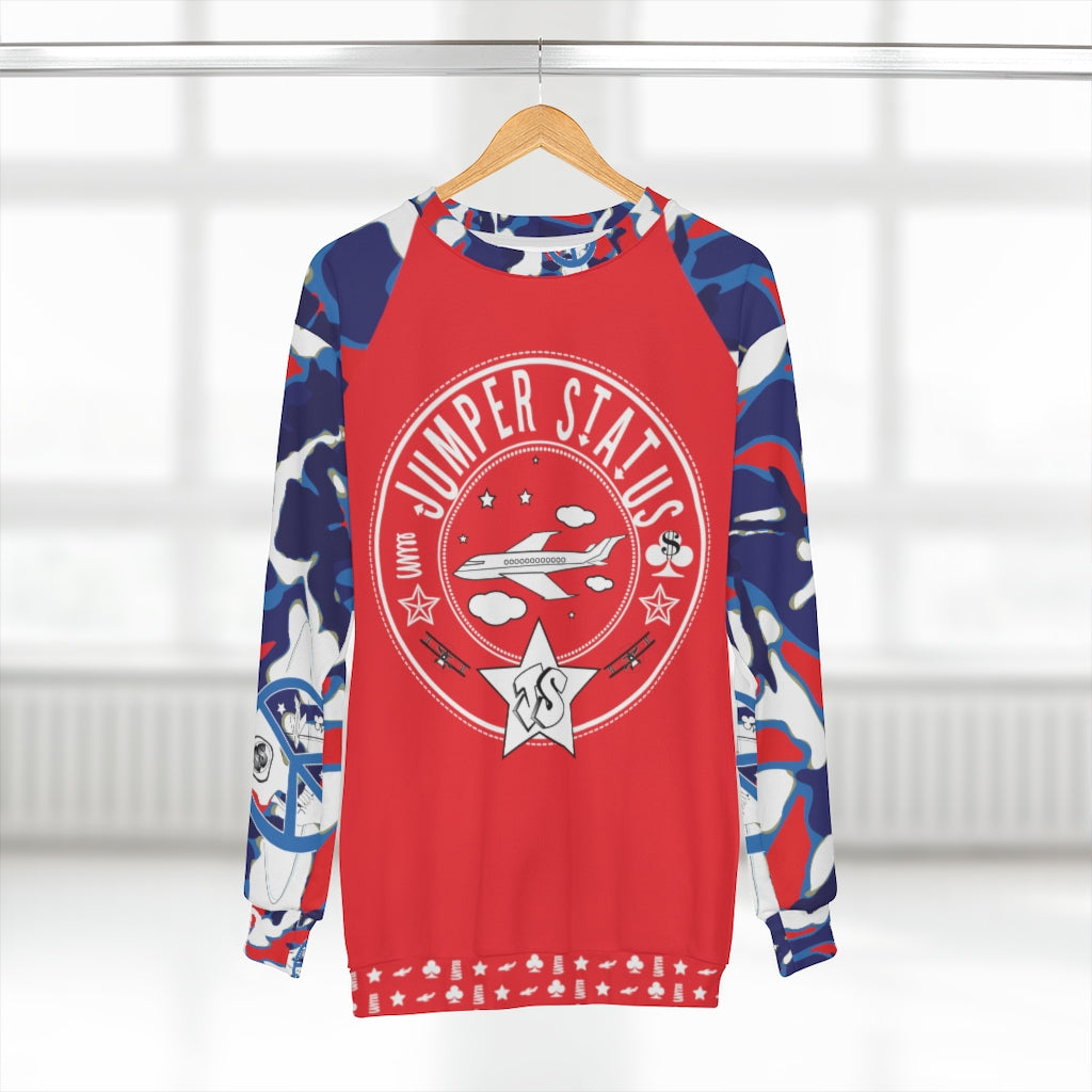 JSJSFC - Loving the Crew Classic JS Sweater - 5 - Cloud Kicker Camo Red-E