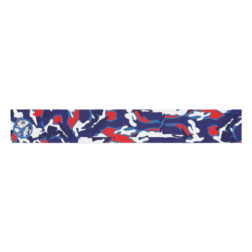 JSJSFC - Cloud Camo - Red White & Wavy Scarf