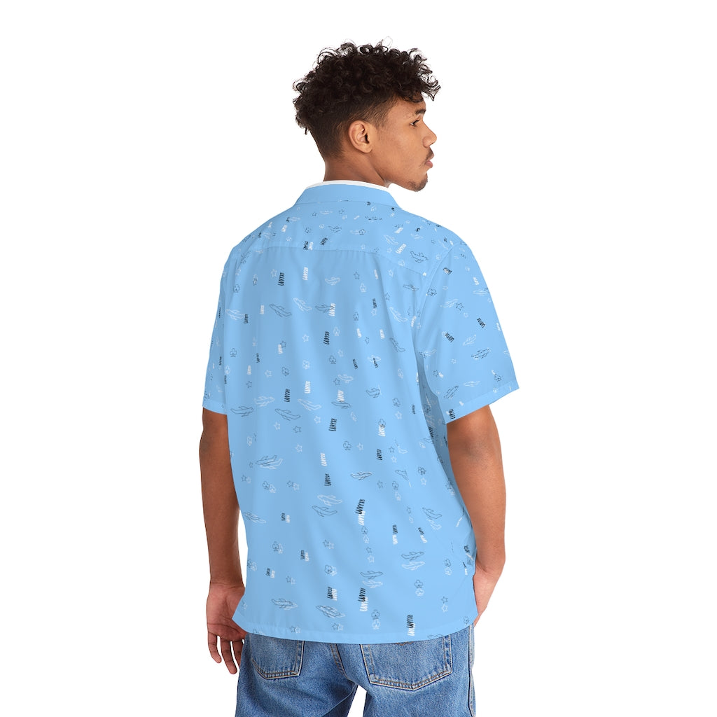 JSJSFC - Men's Hawaiian Shirt (Cerulean)