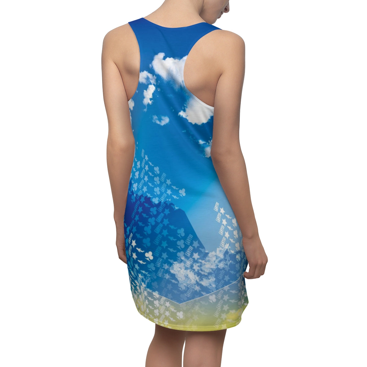 Subtle Flow Spacer Back Dress - Skies No Limit