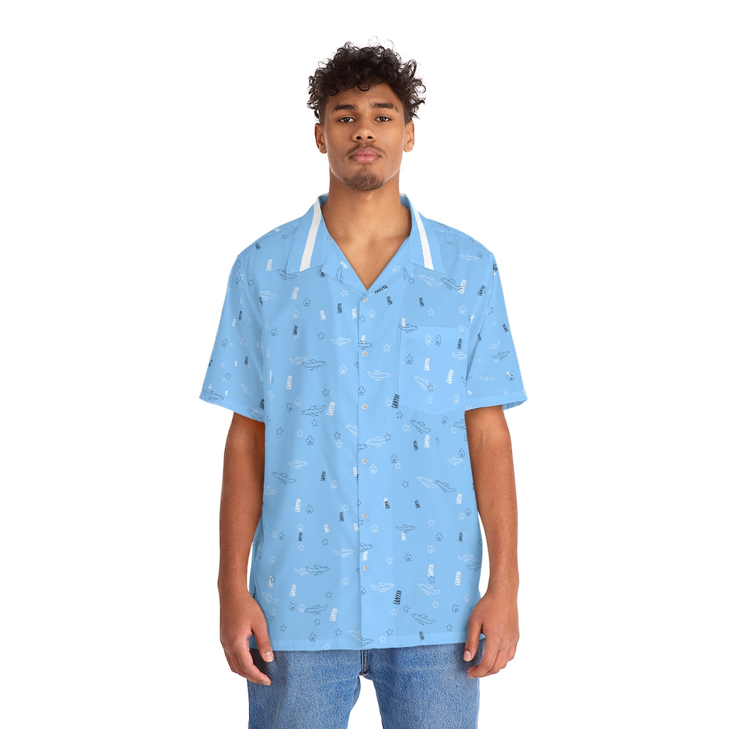 JSJSFC - Men's Hawaiian Shirt (Cerulean)