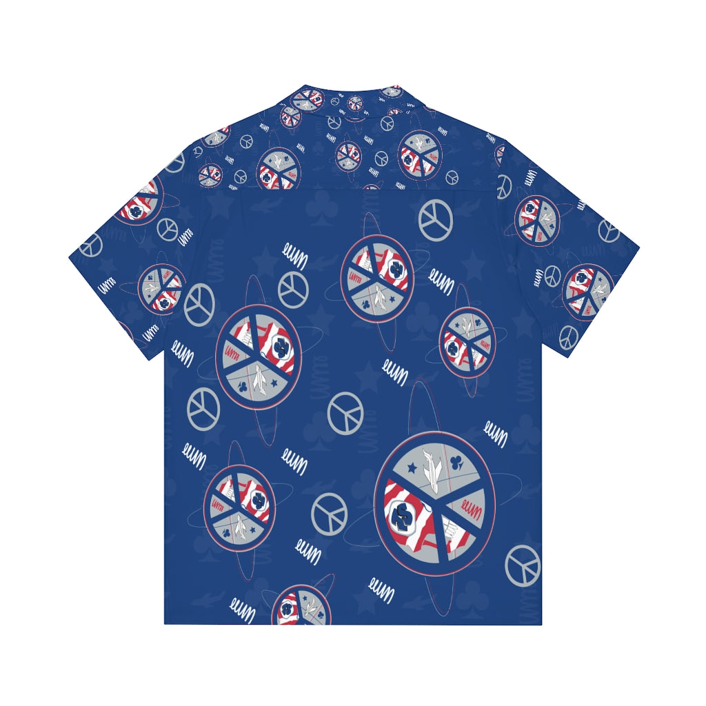 JSJSFC - Men's Hawaiian Shirt (True Blue)