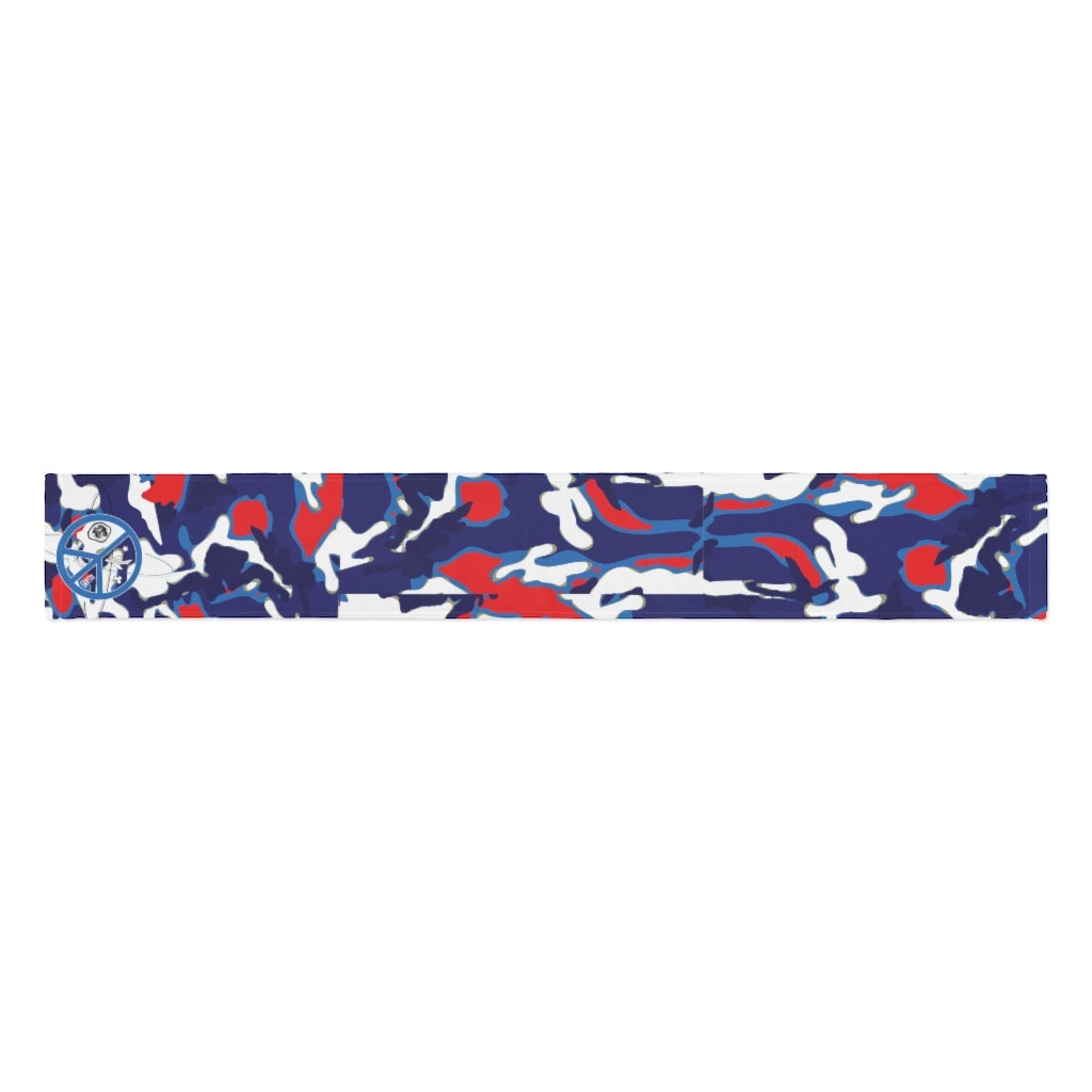 JSJSFC - Cloud Camo - Red White & Wavy Scarf