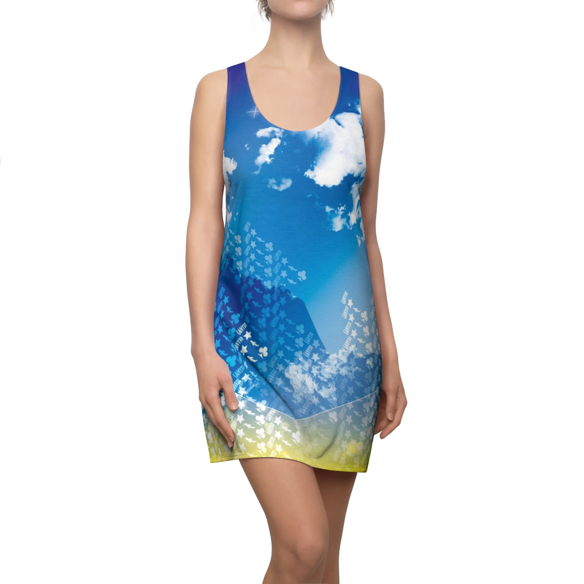 Subtle Flow Spacer Back Dress - Skies No Limit