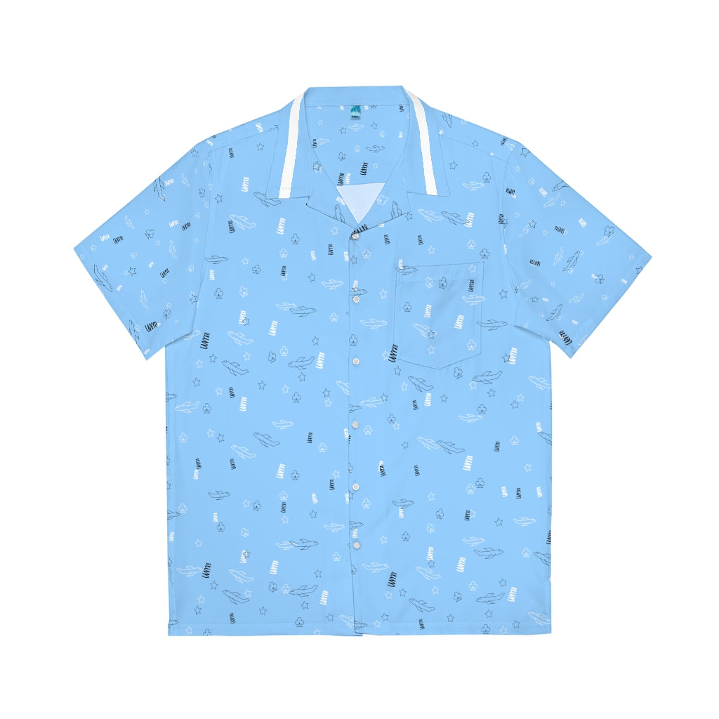 JSJSFC - Men's Hawaiian Shirt (Cerulean)