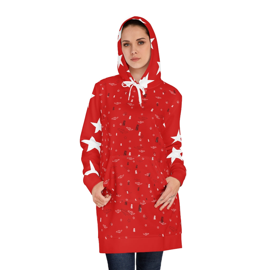 JSJSFC - Jumperversal Red - Ladies Comfy Zone Hoodie