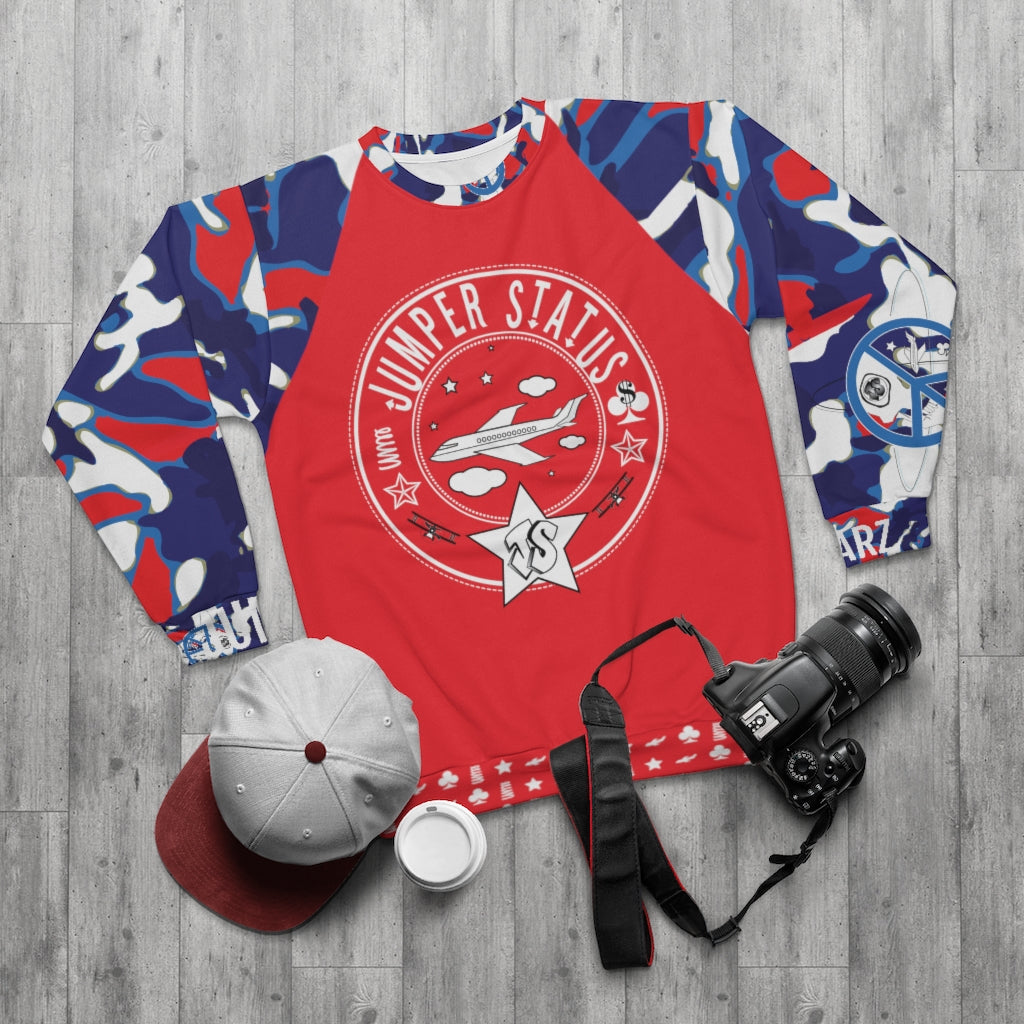 JSJSFC - Loving the Crew Classic JS Sweater - 5 - Cloud Kicker Camo Red-E