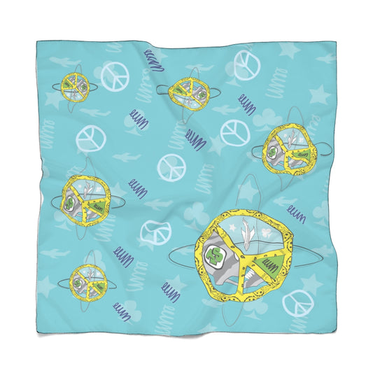 JSJSFC - Heart Bae Blue - Peace Scarf